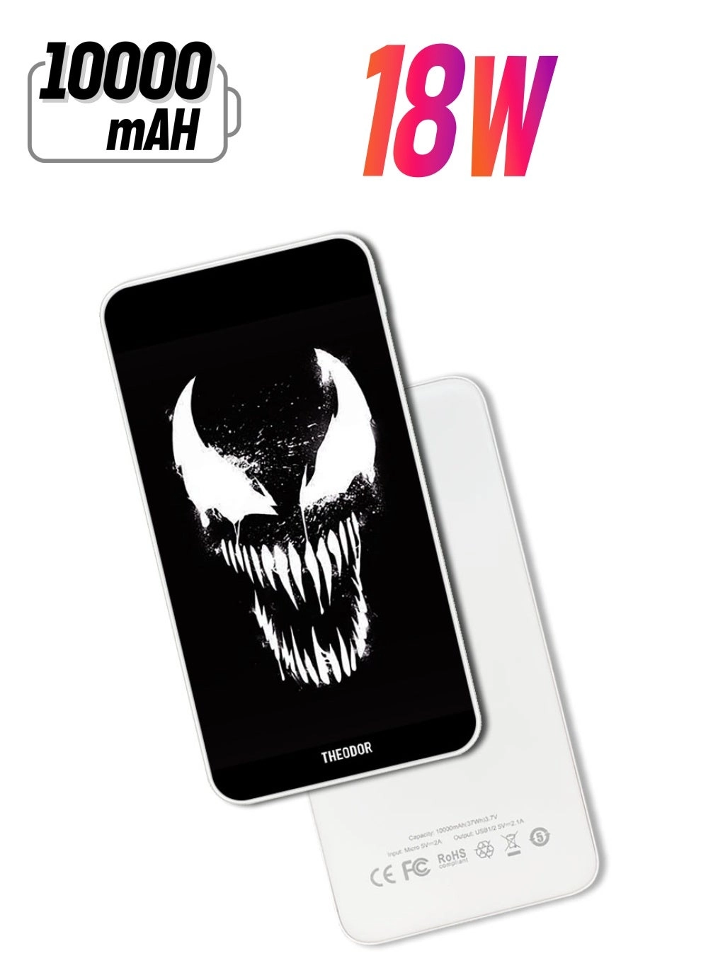 Theodor PPBA661 - 10000 mAh 18W Fast charging