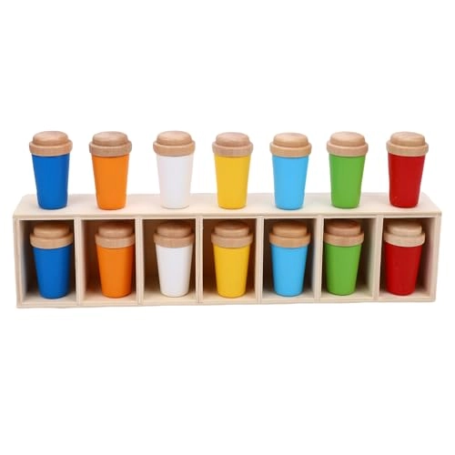 Bottle Color Match Game - Wooden 14 Bottles