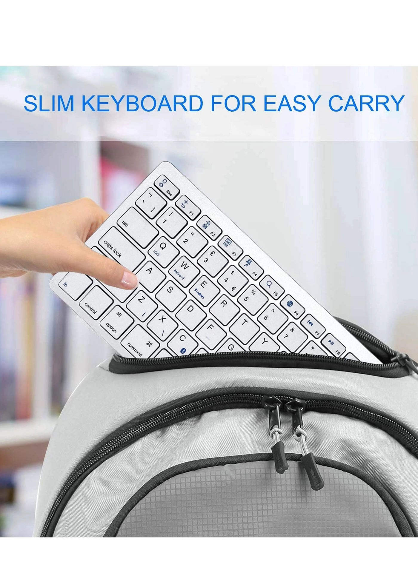 Bluetooth Keyboard - Full-size numeric keypad Long battery life Scissor switch