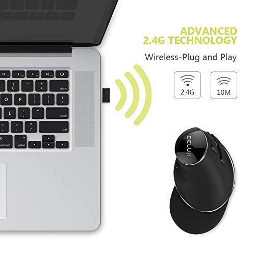M618GX Ergonomic Vertical Mouse - Wireless