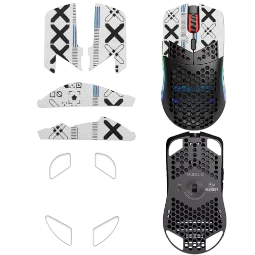 Mouse Grip Tape - White Glorious Model O