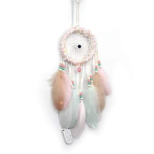 Dreamcatcher - Siderosphere, feathers, lines, wood beads.