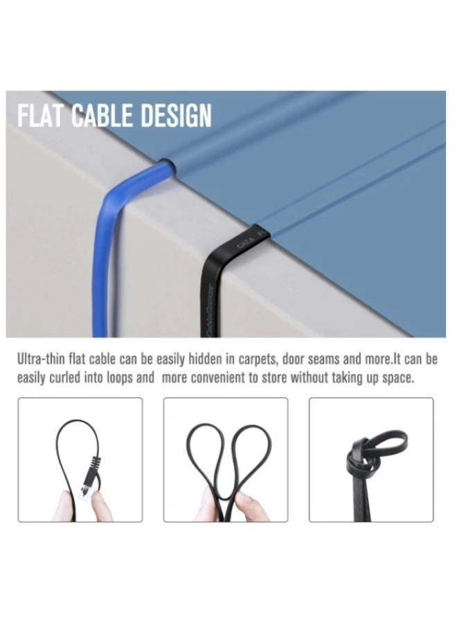 High Speed Utp Cat 6 flat Ethernet Cable - 1M-2M