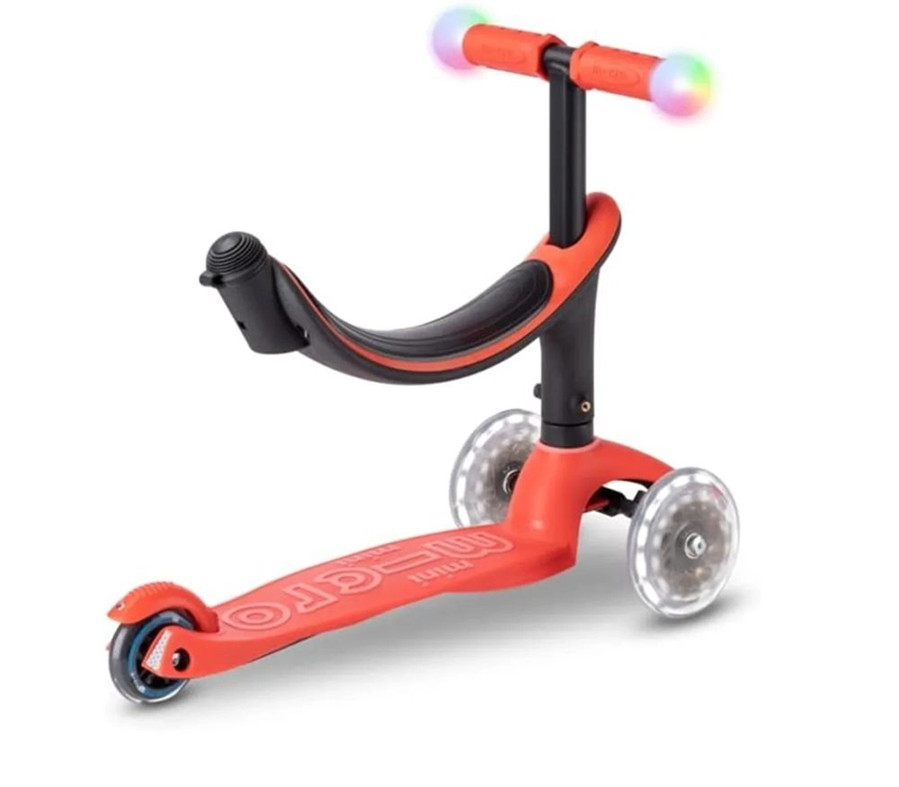 Mini 2Grow Deluxe Magic 3-Wheel Kick Scooter – 120/85mm LED