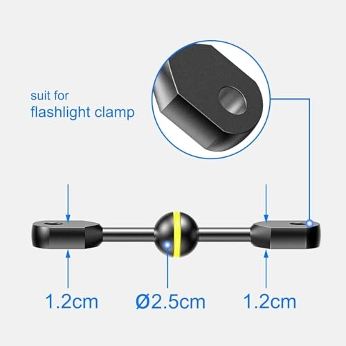 Dual Ball YS Joint Arm - Aluminum Alloy Waterproof