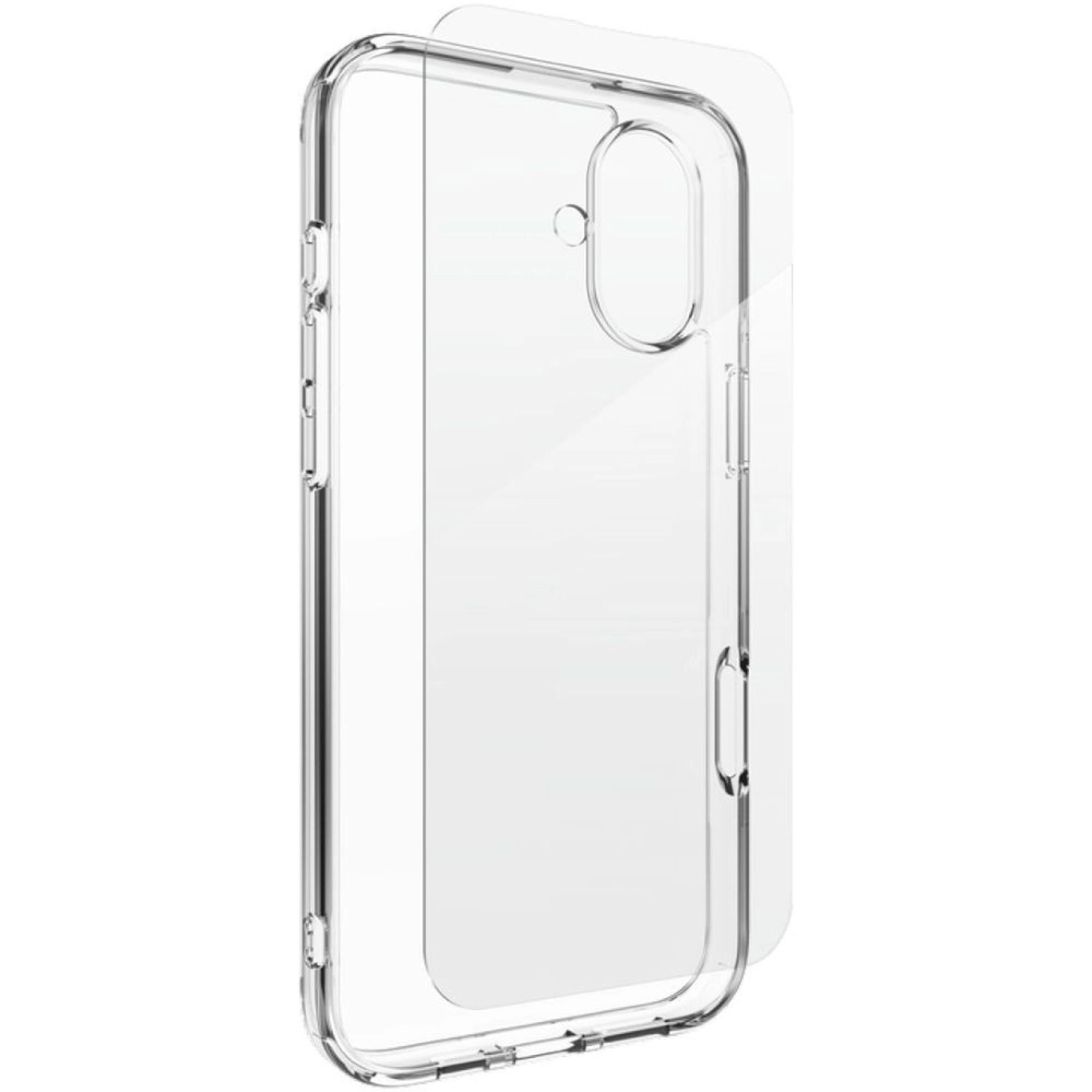 Glass Elite 360 Clear Case With Screen Protector for iPhone 16 Plus