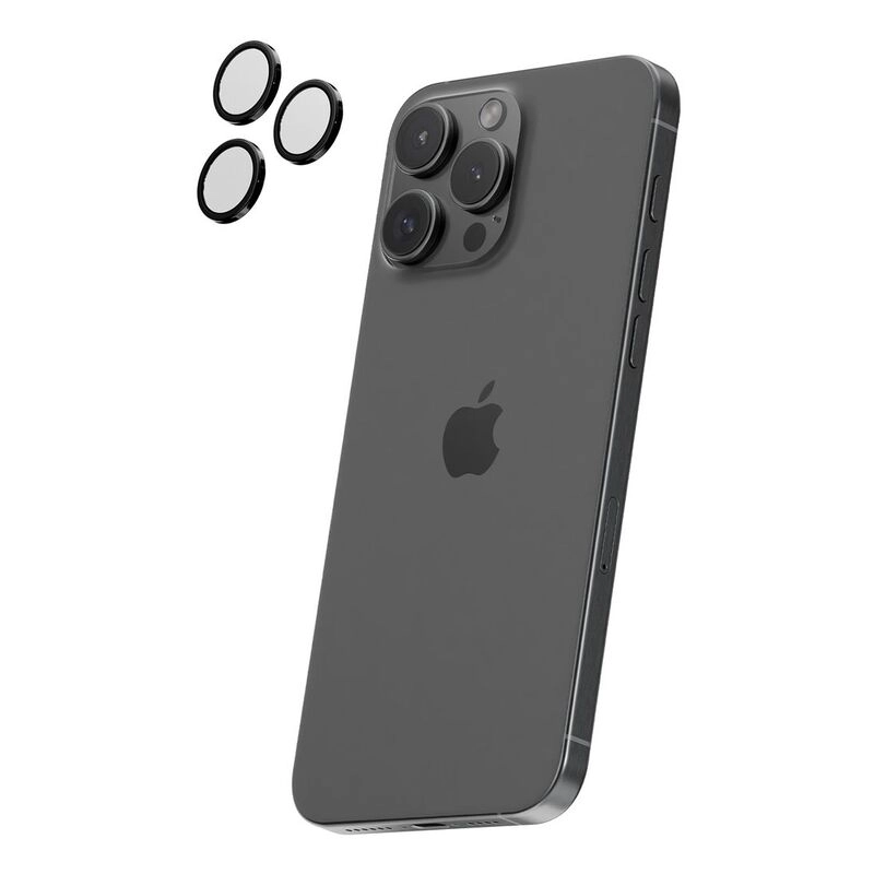 Ultra-Clear Anti-Glare Aluminosilicate Glass Camera Lens Protector for iPhone 16 Pro/Pro Max