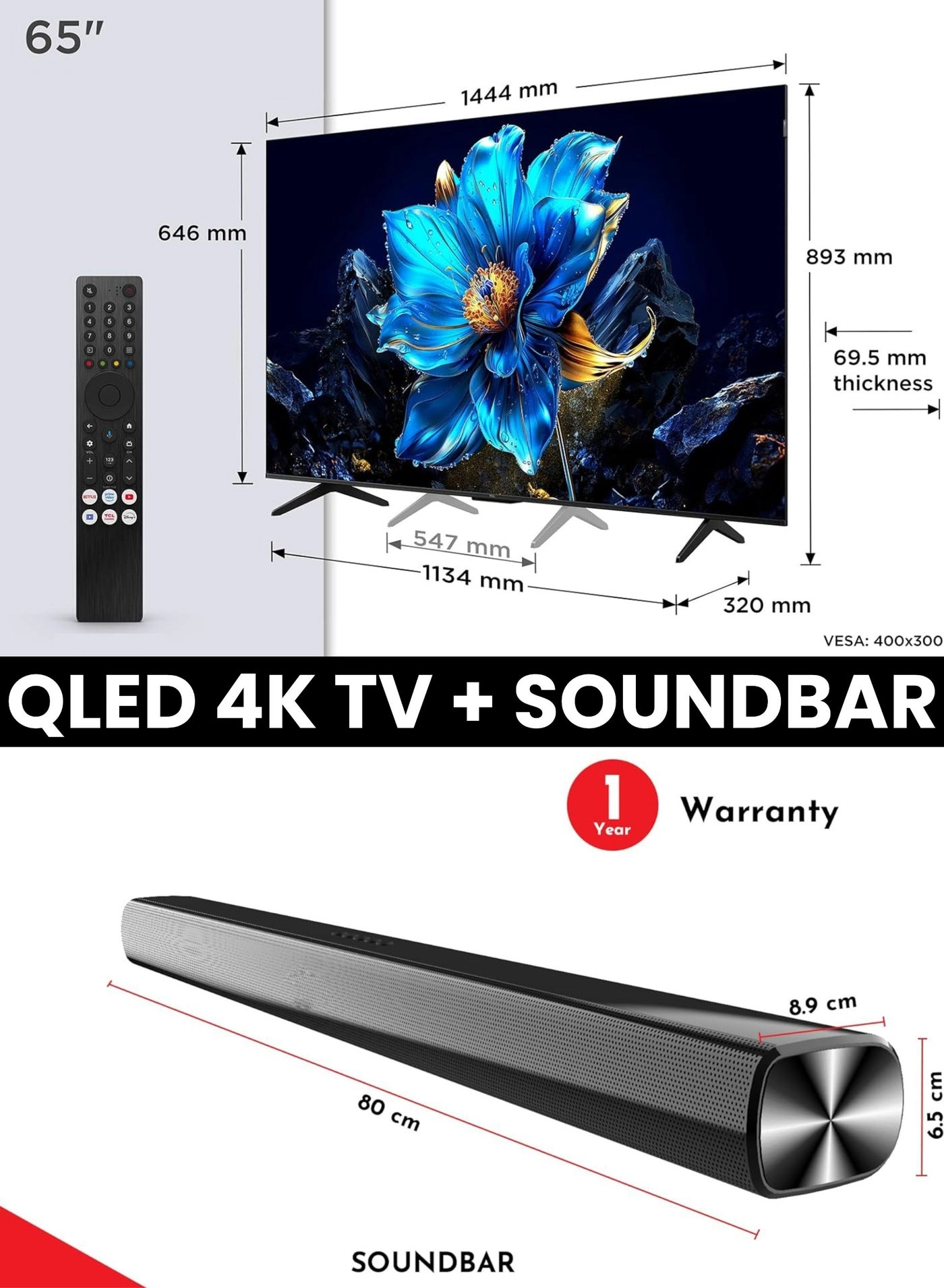 65P7K - 65 in + SOUNDBAR