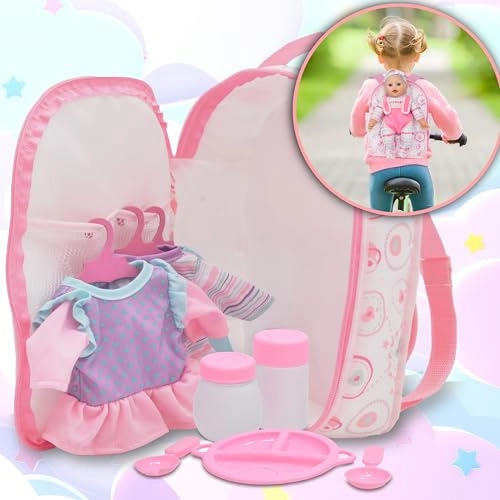 Soft Body Baby Doll - 12 Inch Backpack Carrier Clothes Accessories Ages 3+