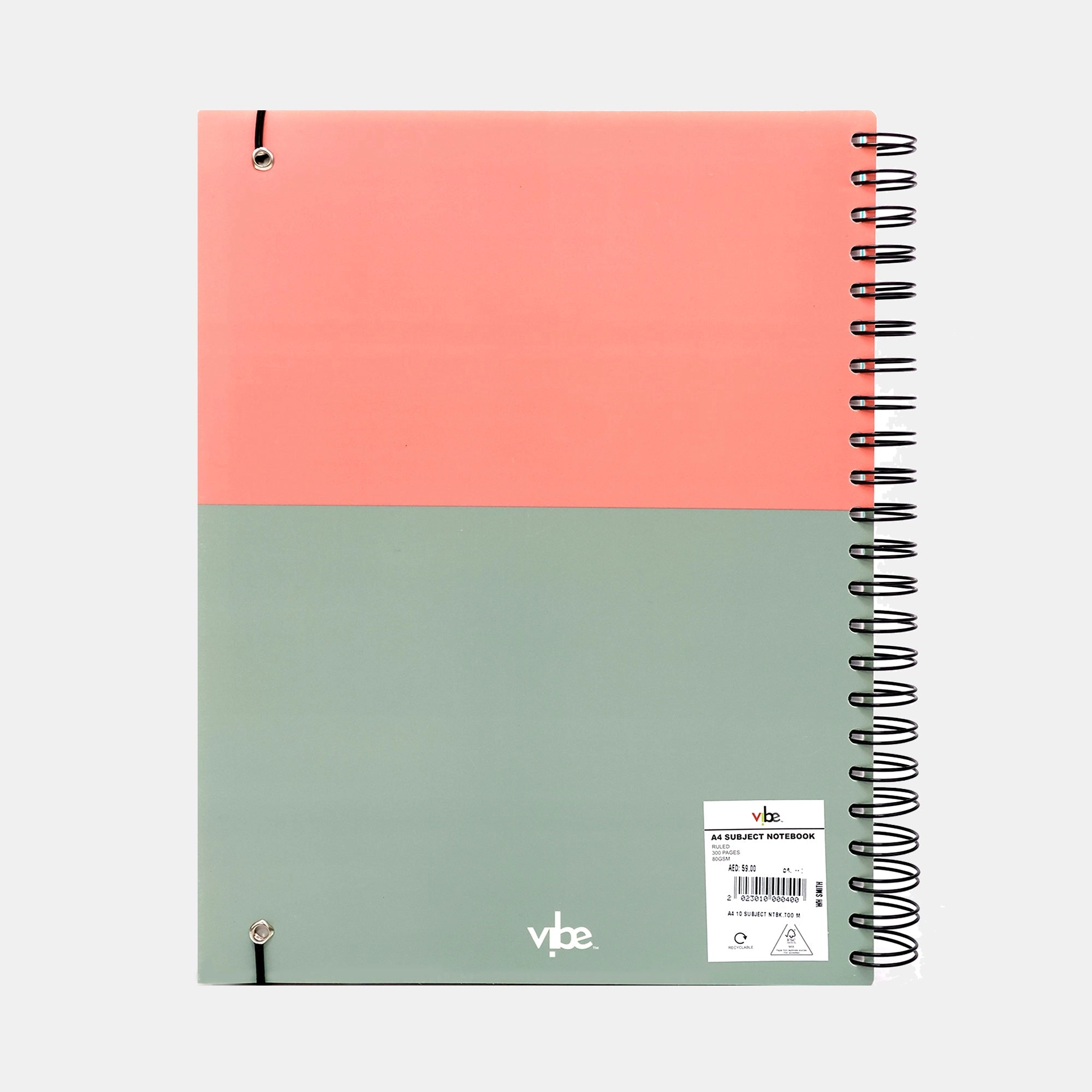 Vibe 10 Subject Notebook A4 Spiral - 150 Sheets