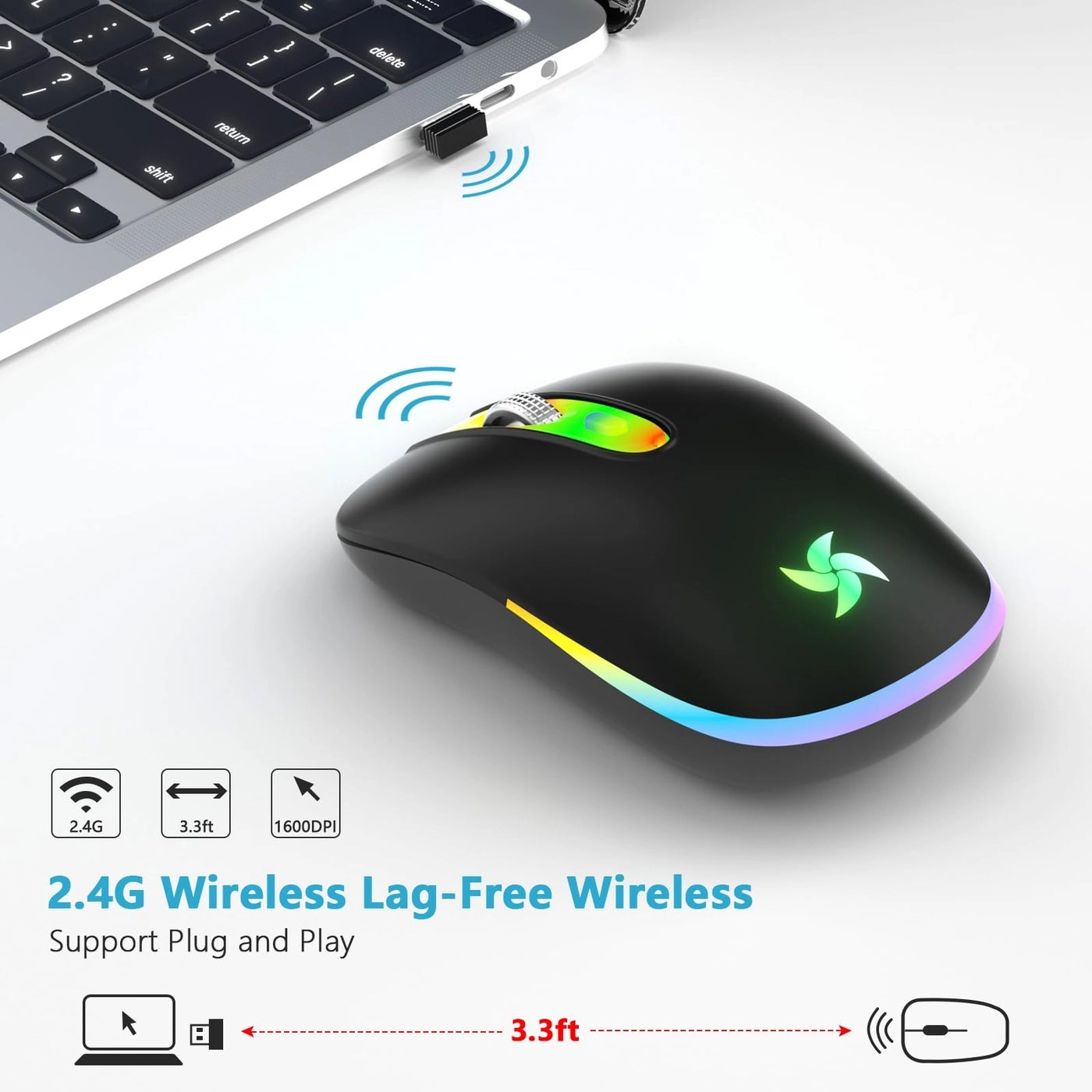 Rechargeable Wireless Mouse - Bluetooth
