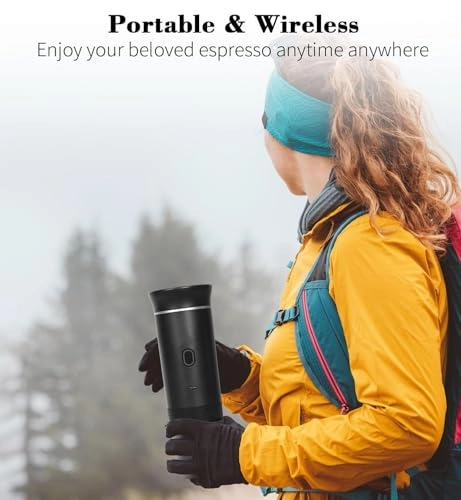 HELEE - 8500mAh 3-5 Min Self-heating Compatible with Ground Coffee & NS Capsule