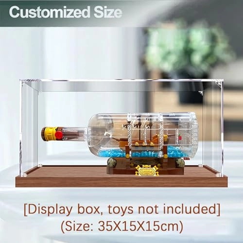 Acrylic Display Case - Transparent 35 x 15 x 15 cm Compatible with 21313