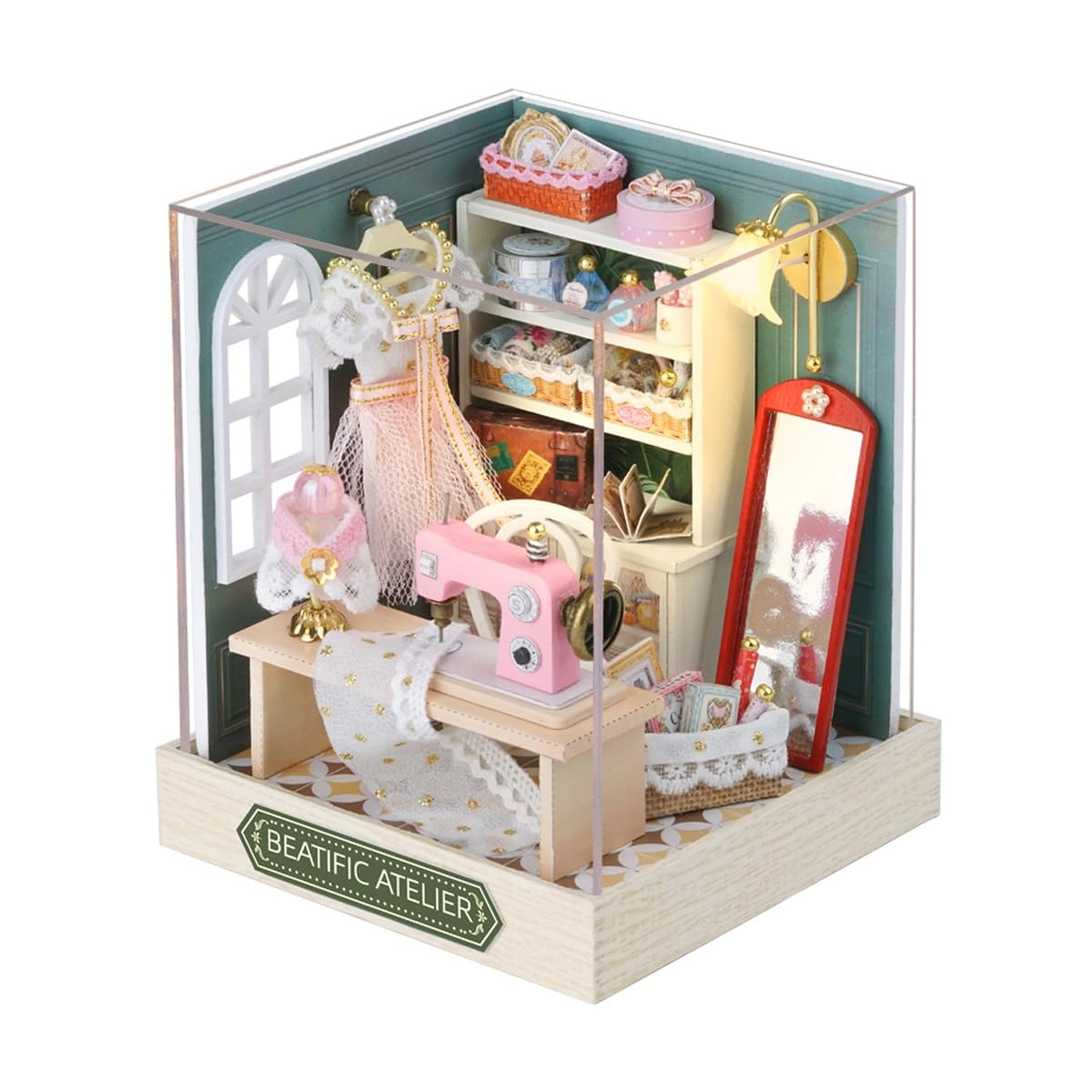 Miniature Dollhouse Kit - candy, cake and milk tea