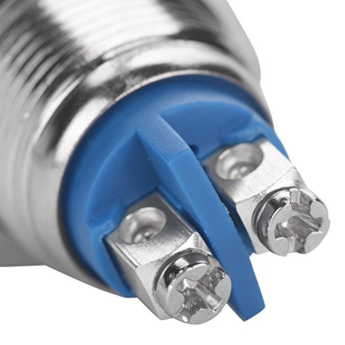 Metal Push Button Switch - IP65 2A 250V 5 pcs