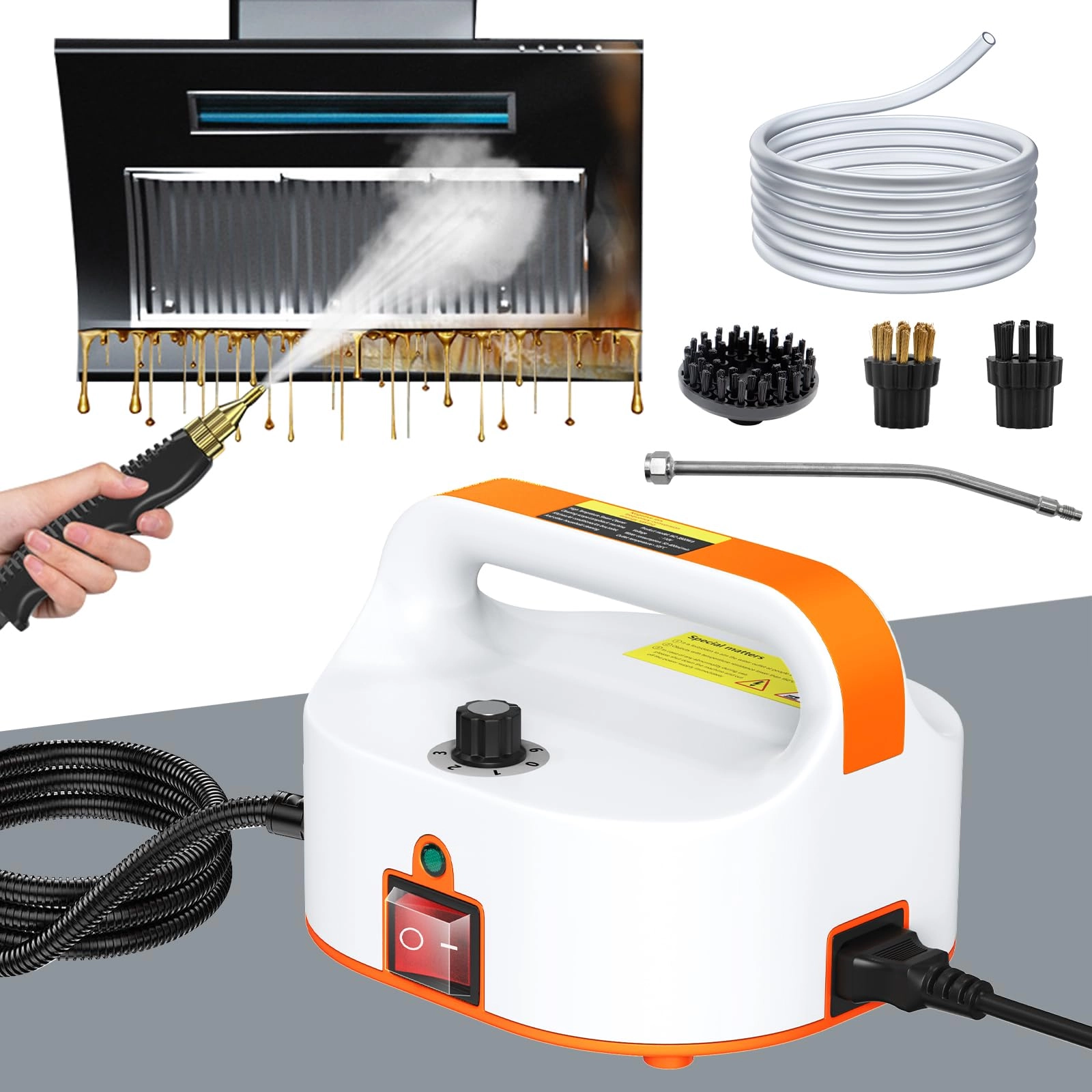 2500W Pulitore a Vapore Professionale - 4.5 BAR