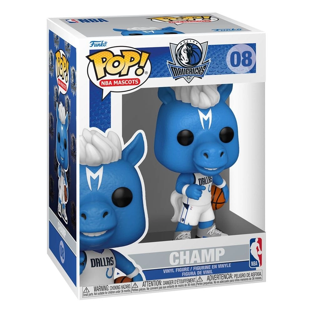Pop! Basketball: NBA Mascots Dallas Champ Vinyl Figures