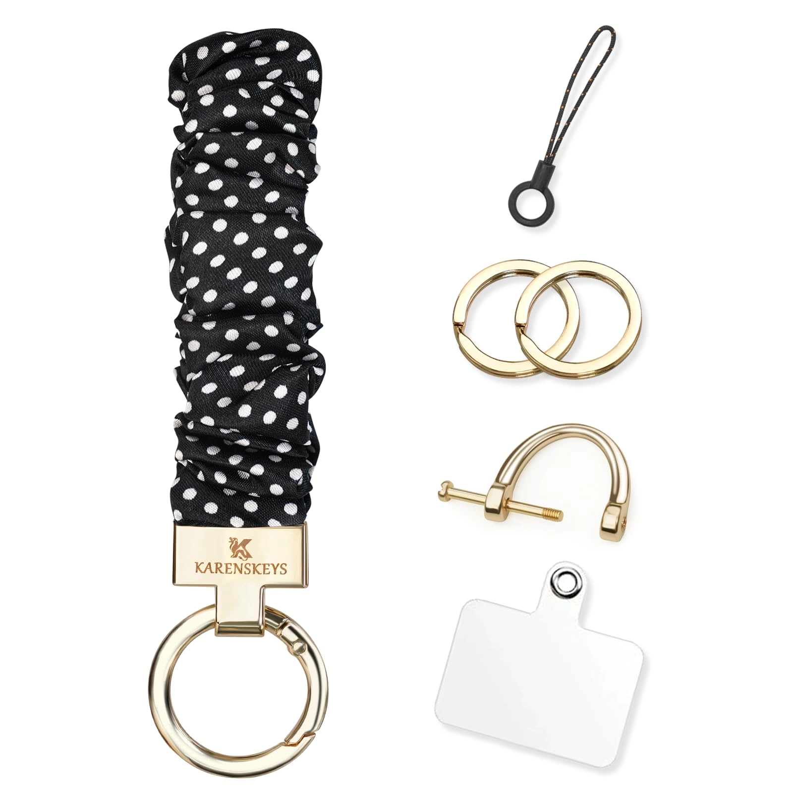 Scrunchie Keychain Wristlet - Colour