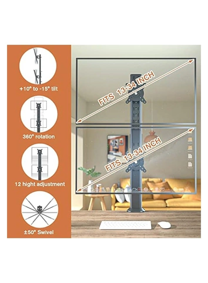 Dual Monitor Stand - 32 inch 75mm x 75mm 100mm x 100mm