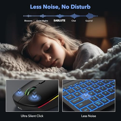 Wireless Keyboard and Mouse - Bluetooth Usb