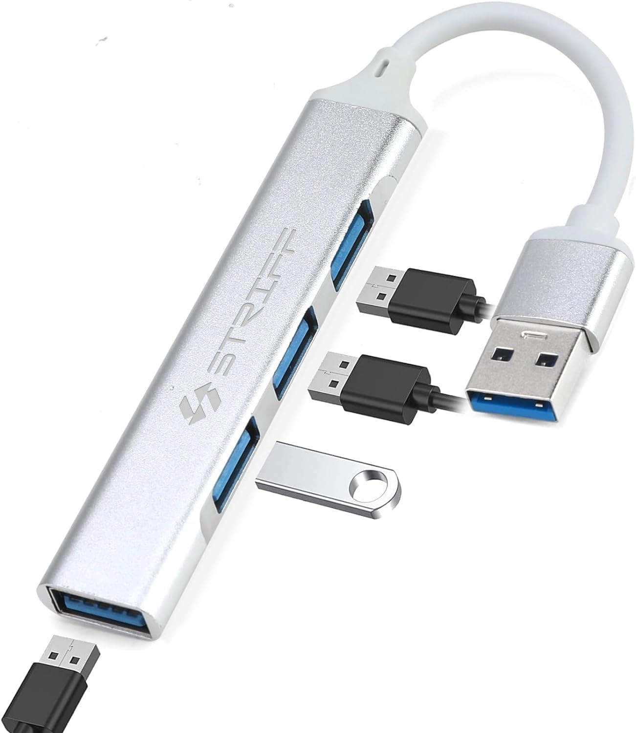 4-in-1 USB Hub - Type-C USB 3.0 4 Ports