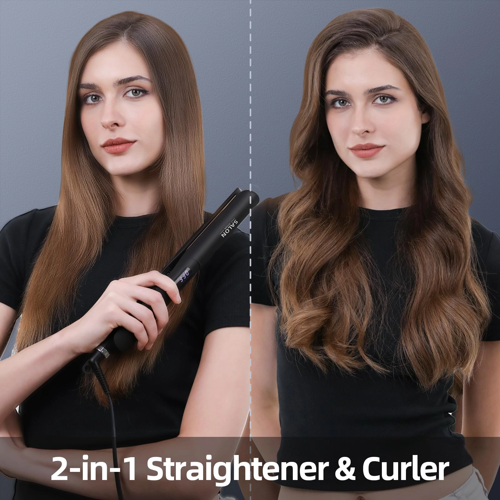 2 in 1 Hair Straightener and Curler