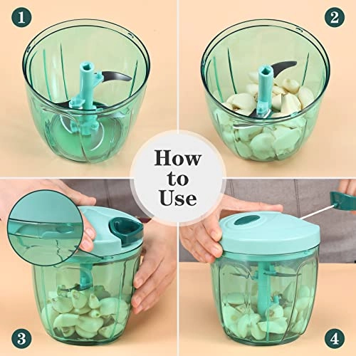 Manual Food Chopper - 900ML 5