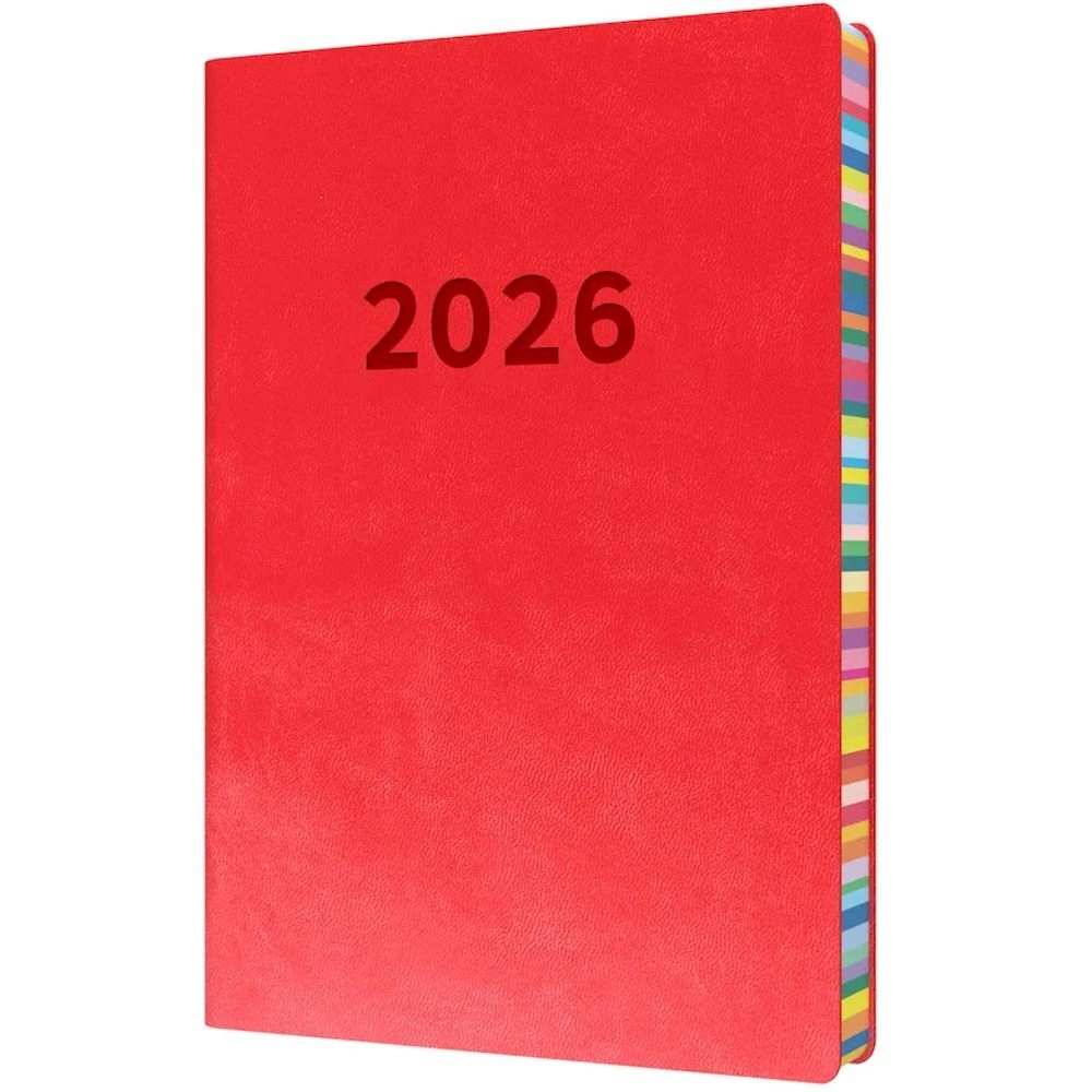 Collins Edge Rainbow 2026 - A5 Day To Page Planner