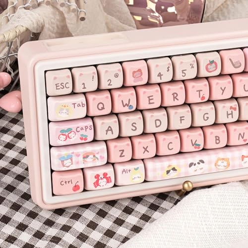 Cute Cat Keycaps - QWERTY Only Keycaps