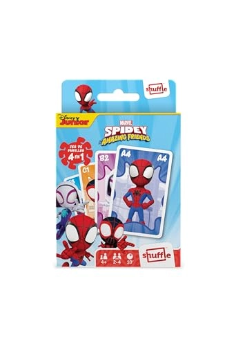 Spidey and His Extraordinary Friends: 4 Games in 1 - Card Game (French)