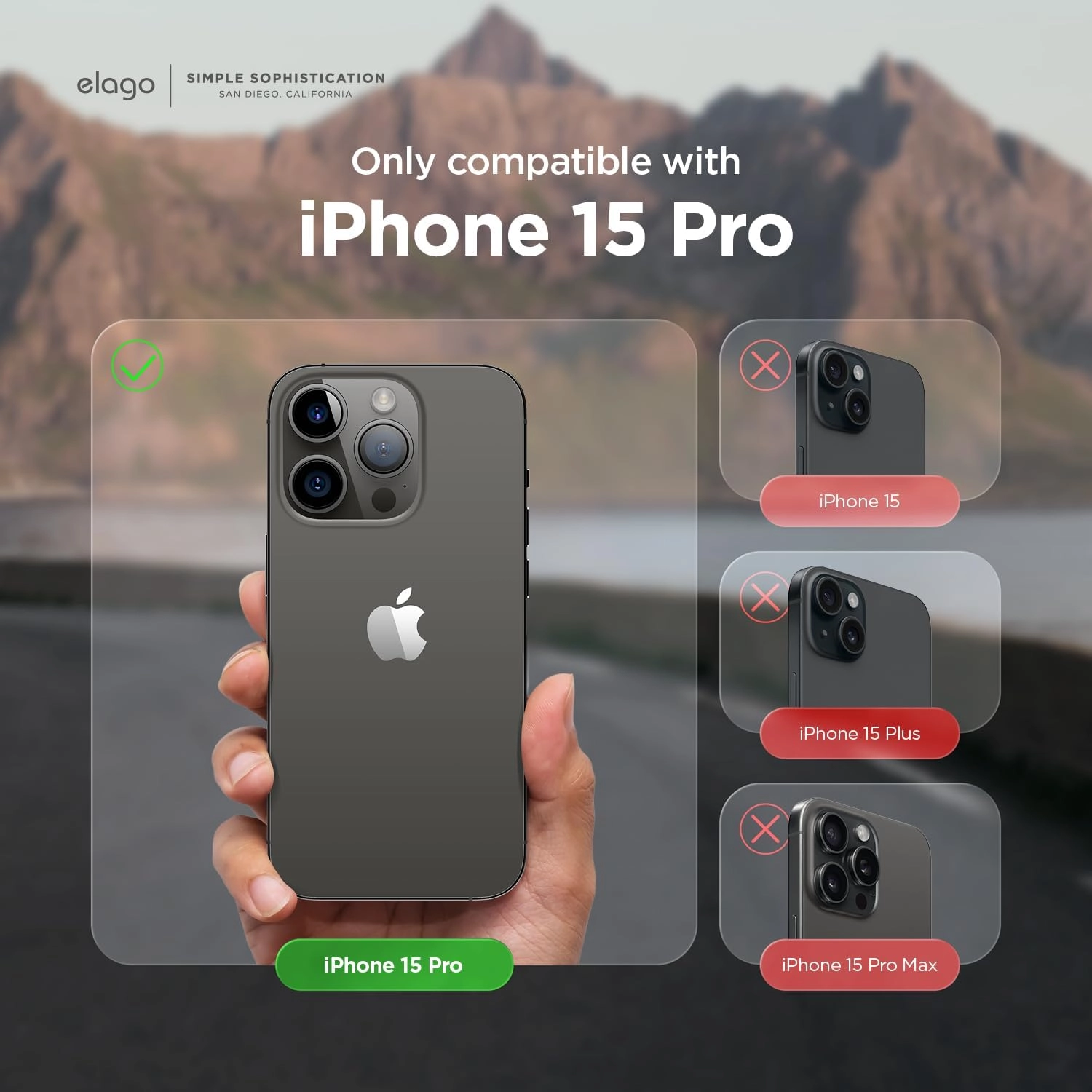 Glide Back Cover with MagSafe for iPhone 15 Pro