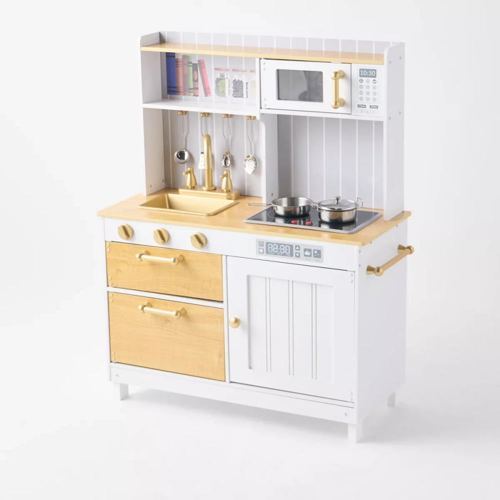 Kids Wooden Kitchen Pretend Playset (5551007-Ka426)