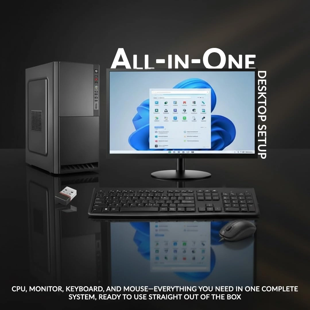 Core i5 - Core i5-2400 8GB 128GB SSD 500GB HDD + 19-Inch LED Monitor + Keyboard & Mouse