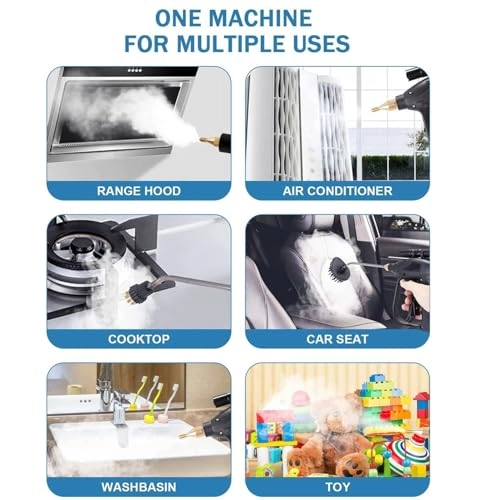 High Pressure Steam Cleaner - 2600W Handheld Tankless