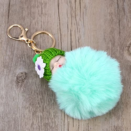 Doll Pompom Keychain
