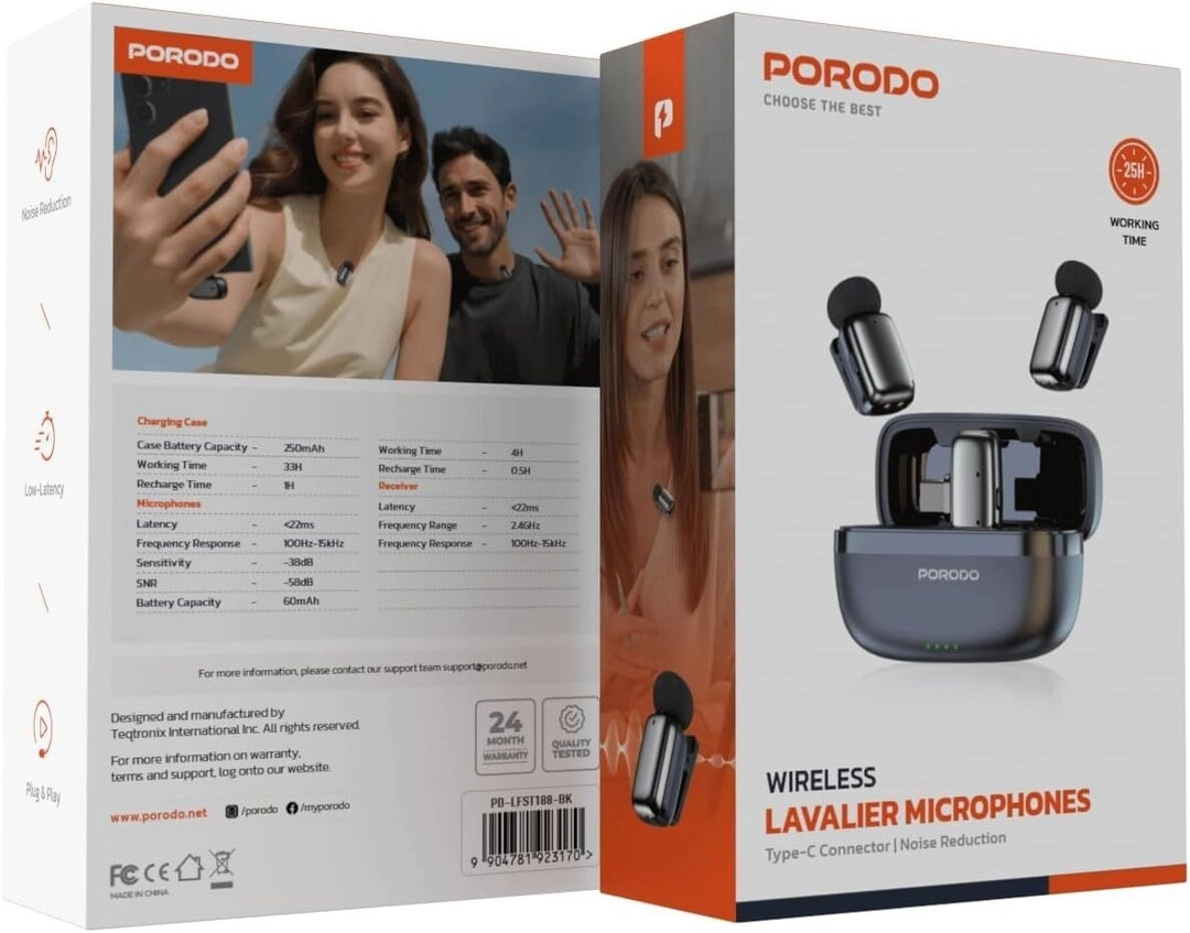 Wireless Lavalier Microphones - 2.4GHz