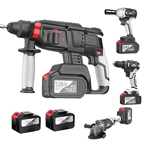 Cordless Hammer Drill + Cordless Drill + Cordless Impact Wrench + Power Angle Grinder