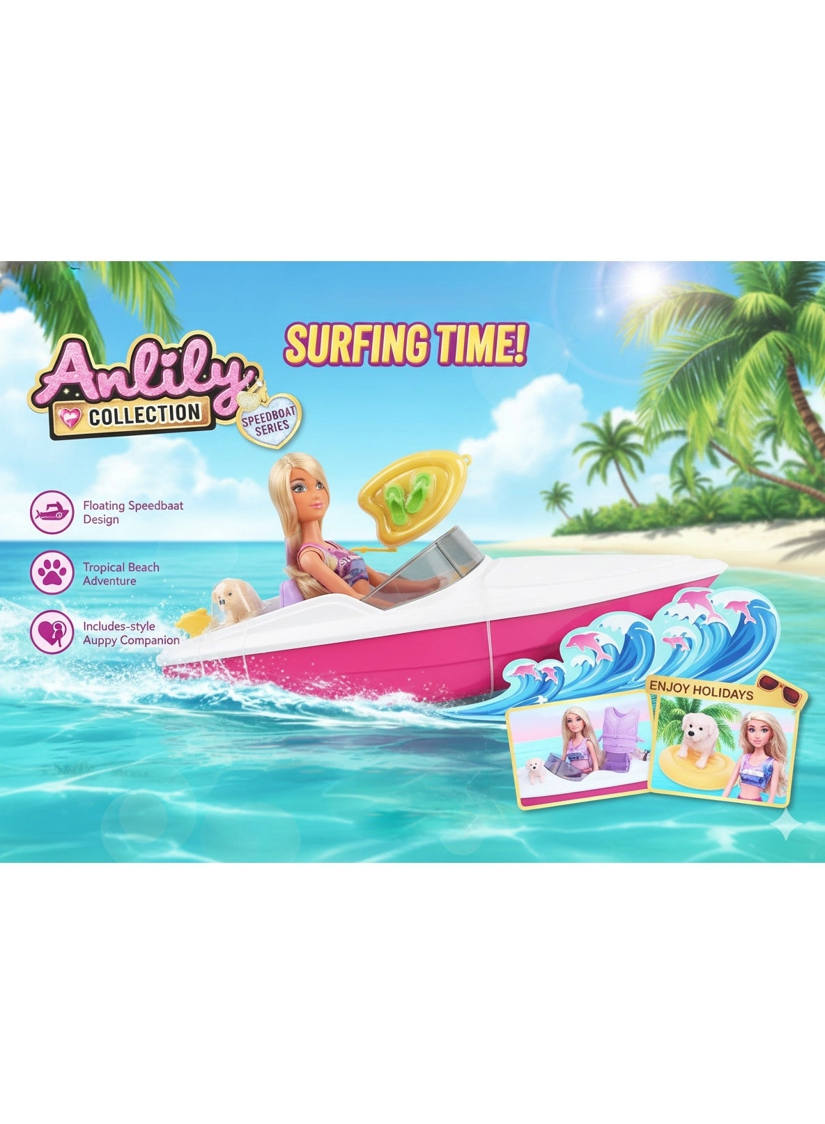Lucky Luck Toy doll speedboat