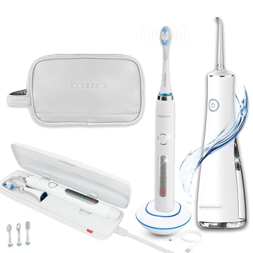 DX-1 - Electric Toothbrush + DF-1 - Water Flosser + Travel Pouch