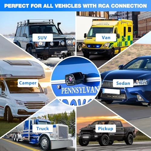 Car Backup Camera B2 - Night Vision Wired