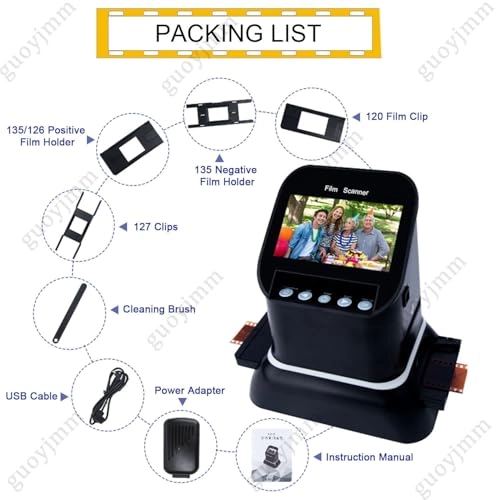 Film Scanner - 22MP 14MP 1080P LCD