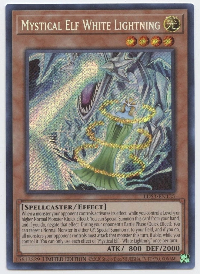 Yu-Gi-Oh! Mystical Elf White Lightning - LDS3-EN135