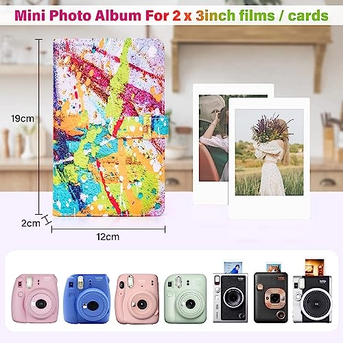 Instax Mini 3" 96 Pockets PU Leather Photo Album