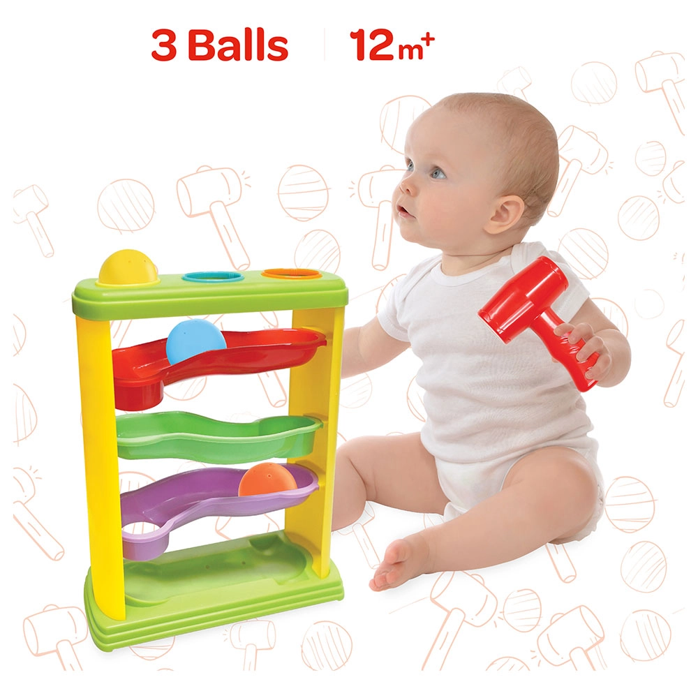 Pound & Roll Educational Toy - Suitable for 12 months and above 3 pieces