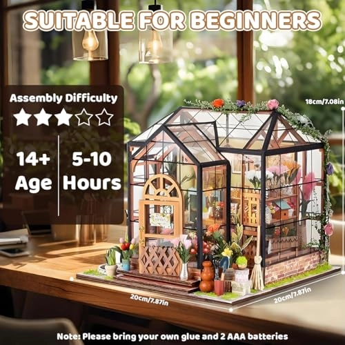 DIY Miniature House Kit - Jenny Greenhouse
