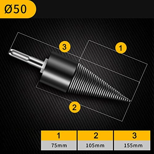 Wood Splitting Bit - 1.0 Count steel 55 Millimeters