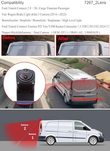 Brake Light Reversing Camera - Night vision 520 TV lines