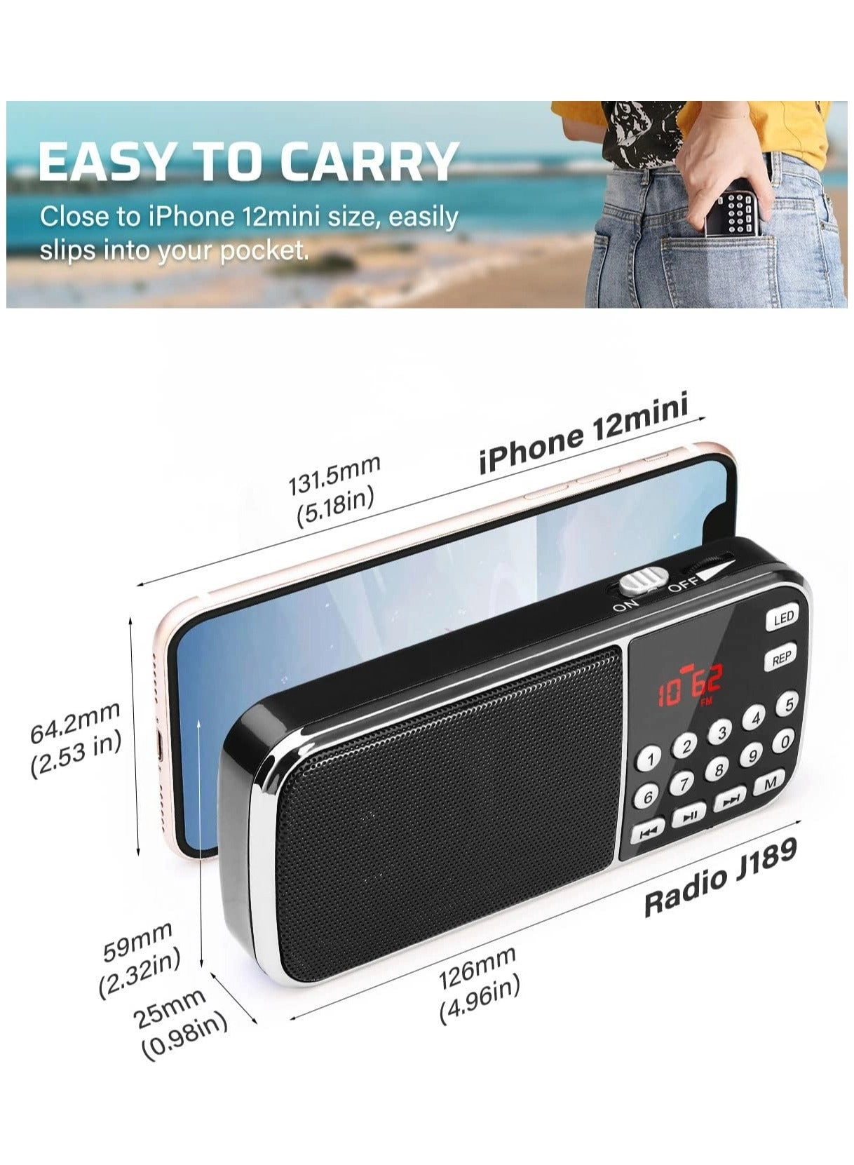Bluetooth Radio Speaker - FM