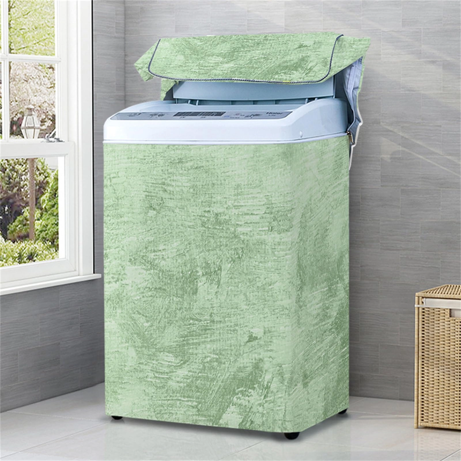 Odot Top Load Washing Machine Cover - XL 8-9kg Oil On Canvas Effect 4