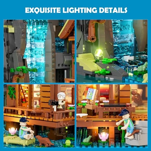 Waterfall Cabin - Retro Wooden LED